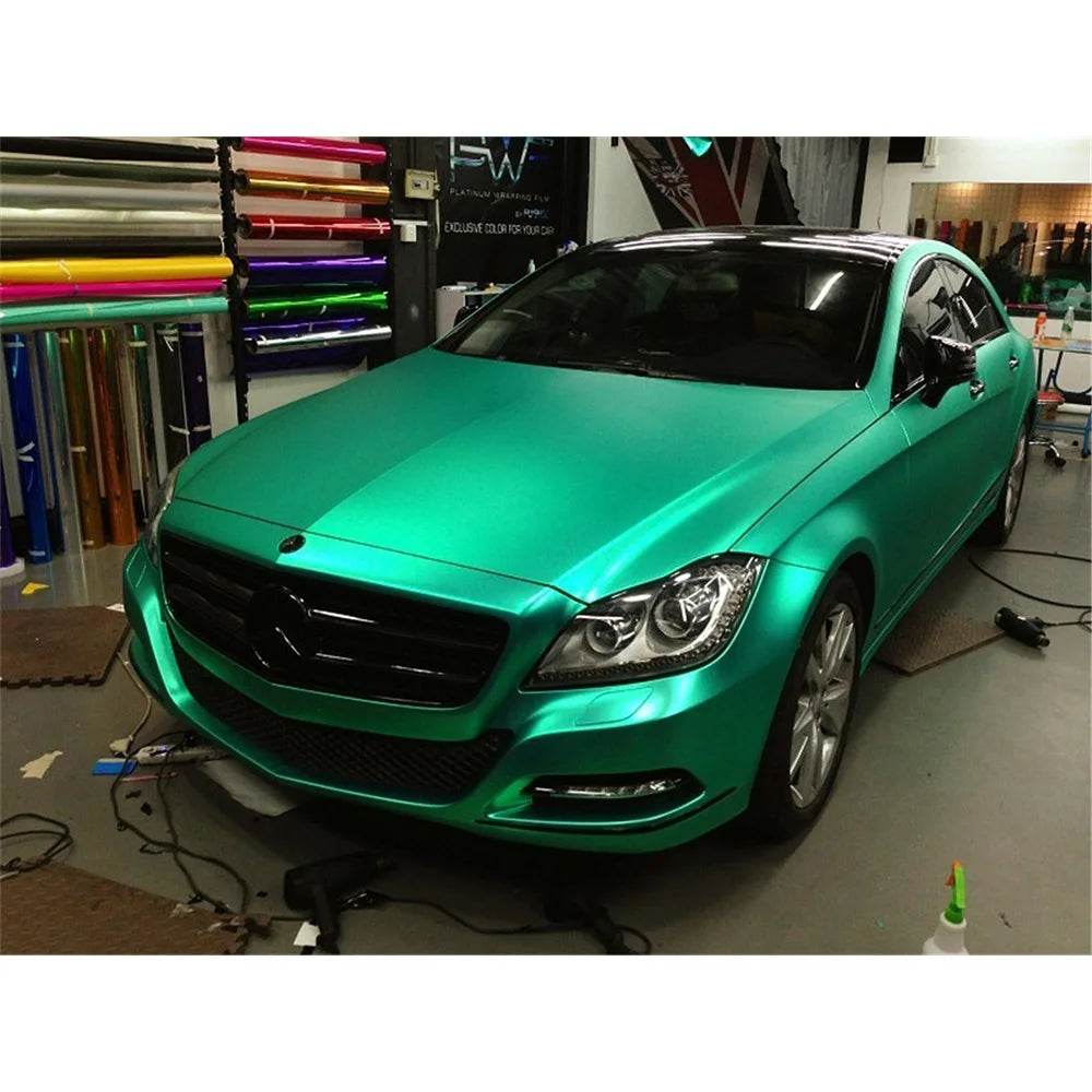Matte Satin Chrome Metallic Car Wraps