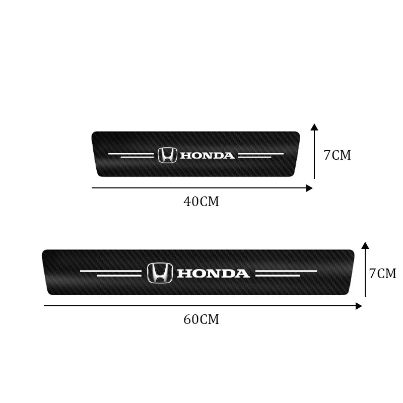 Honda Adhesive Carbon Fiber Door Jam Strips