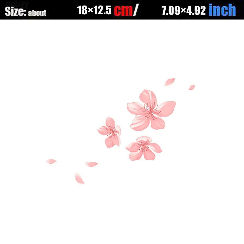 Pink Cherry Blossom Vinyl Car Sticker