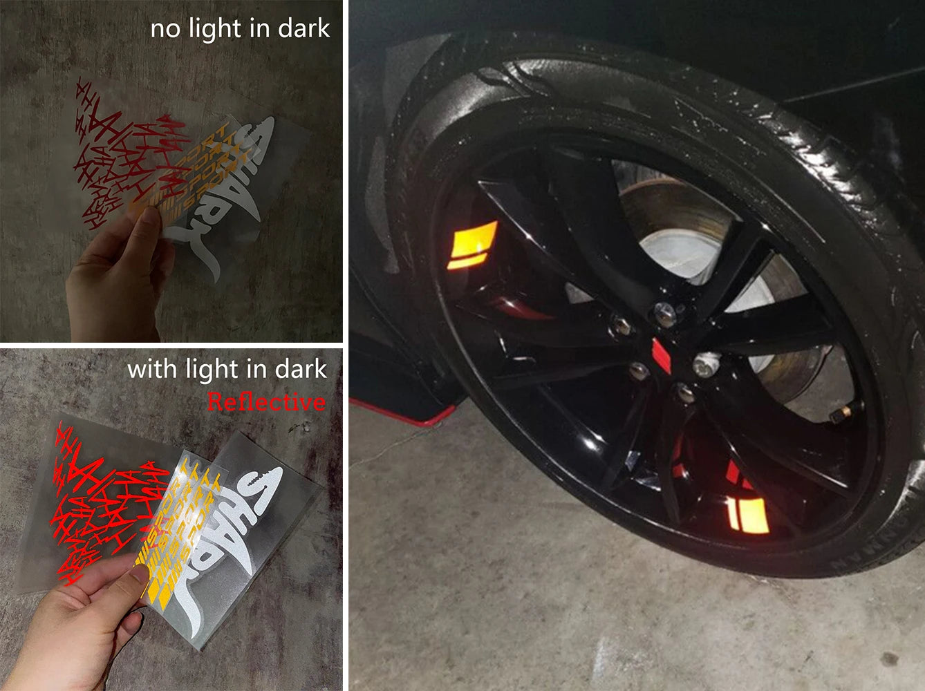 Reflective Random 15pcs Racing Sponsor Stickers Set