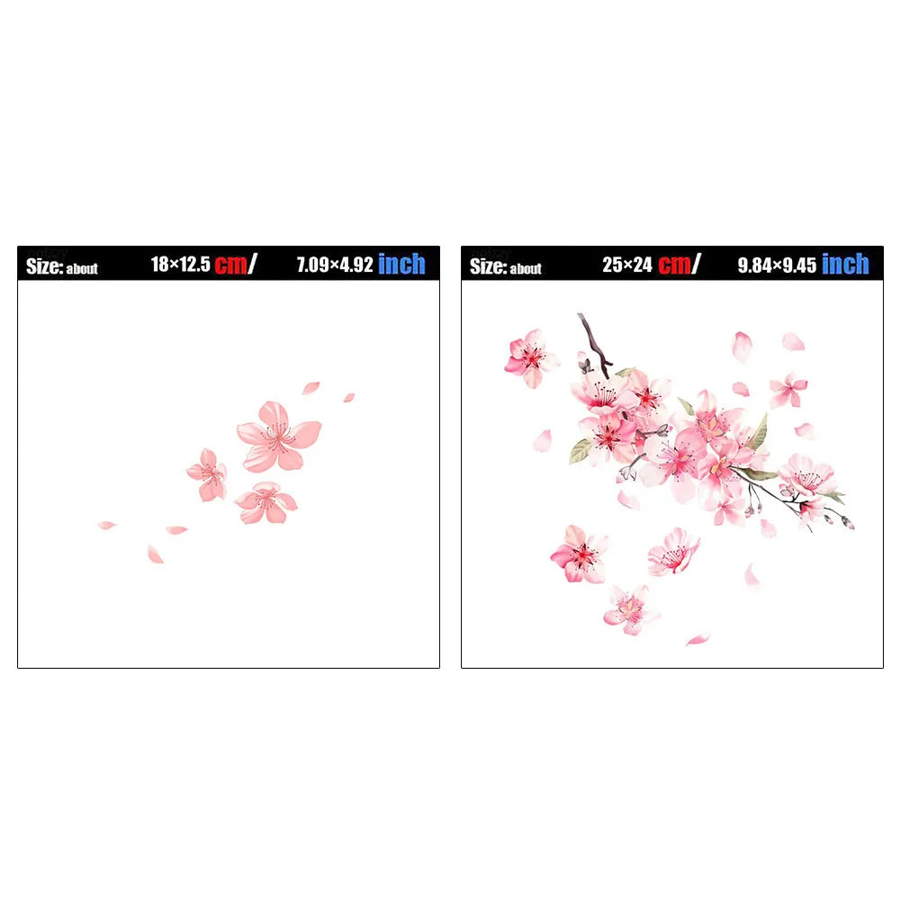 Pink Cherry Blossom Vinyl Car Sticker