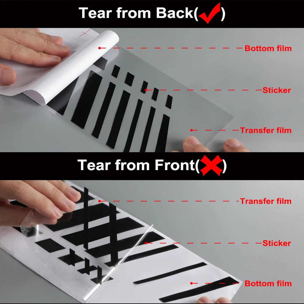 Reflective Random 15pcs Racing Sponsor Stickers Set