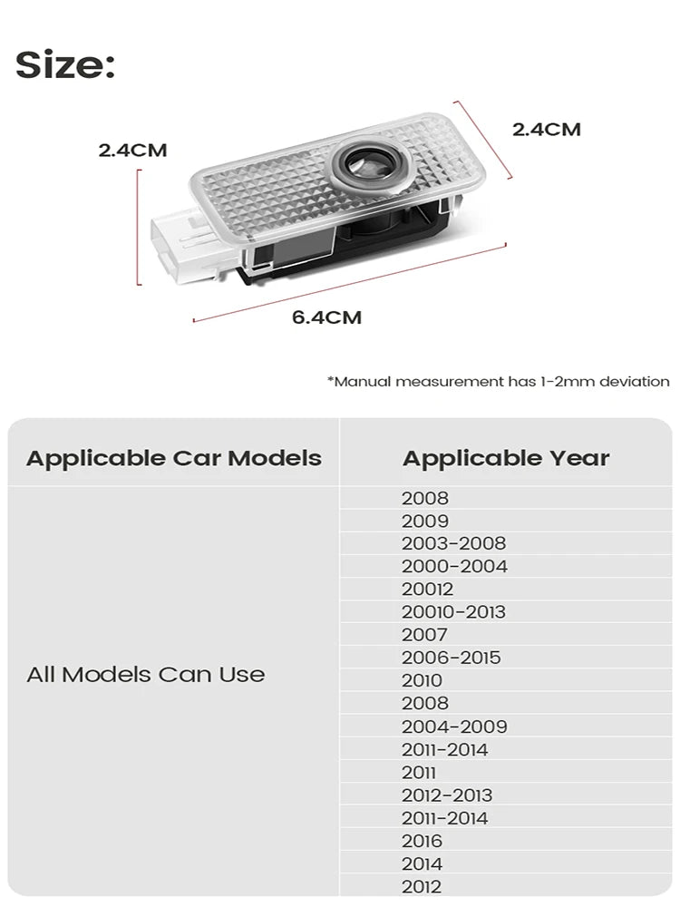 Audi Car Door Welcome Projector Lights