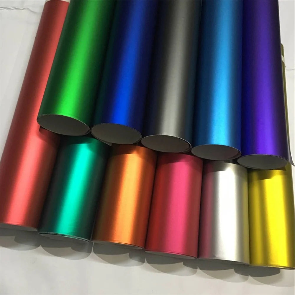 Matte Satin Chrome Metallic Car Wraps