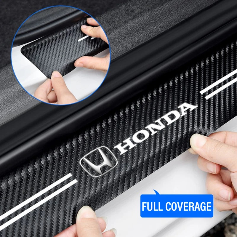 Honda Adhesive Carbon Fiber Door Jam Strips