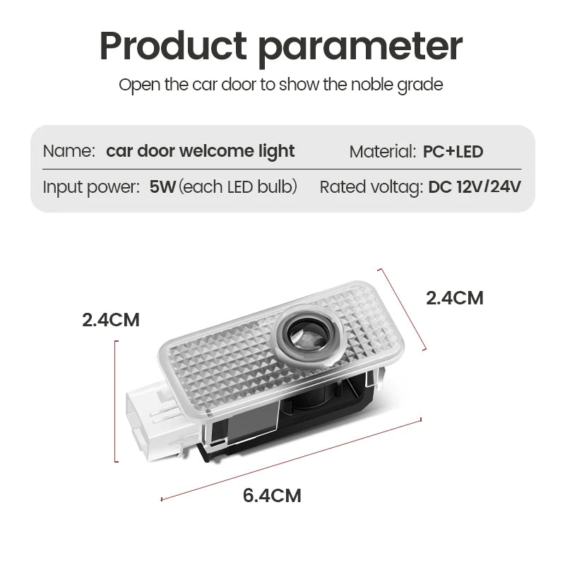 Audi Car Door Welcome Projector Lights