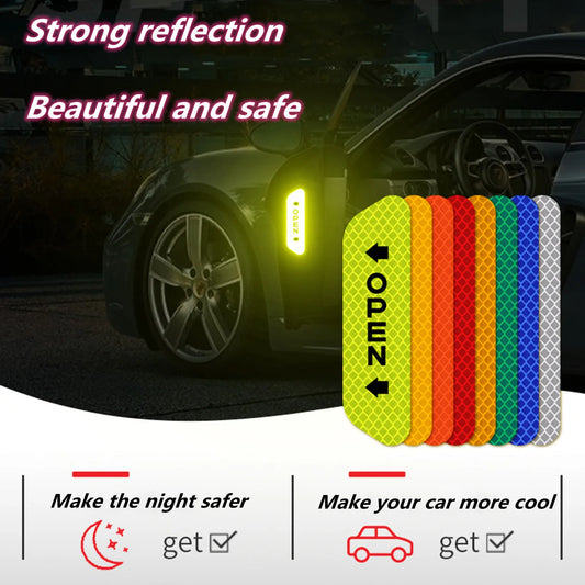 6Piece Car Refectors Tape/Vinyl