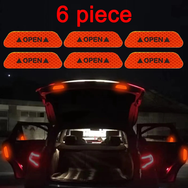 6Piece Car Refectors Tape/Vinyl