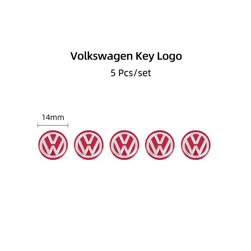 10pcs Volkswagen Key Fob Stickers