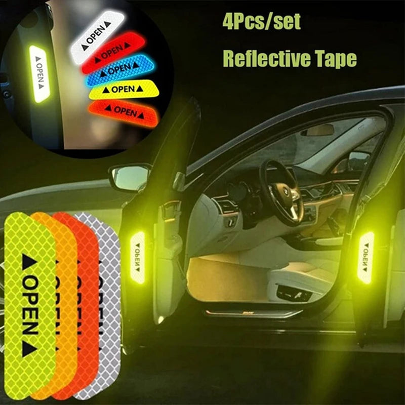 6Piece Car Refectors Tape/Vinyl