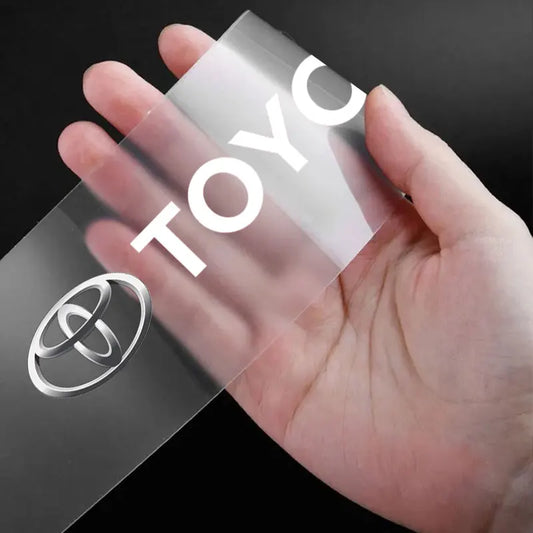 4x Car Rocker Panel Transparent Decorative Badge 3D Sticker for Toyota