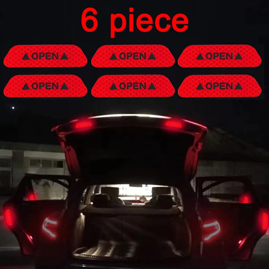 6Piece Car Refectors Tape/Vinyl