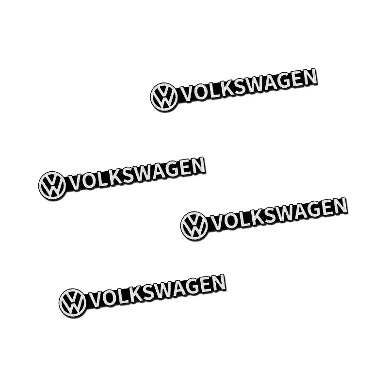 4pcs 3D aluminum Volkswagem speaker badge emblem