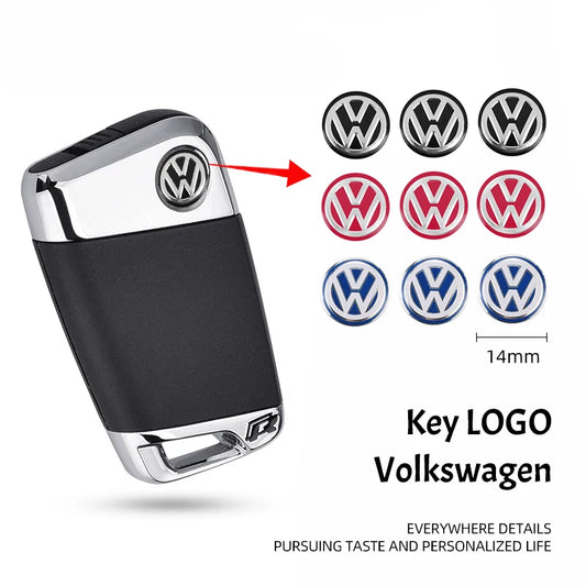 10pcs Volkswagen Key Fob Stickers