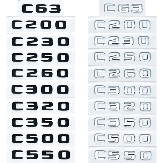 Mercedes Benz C Class Badge Emblem Stickers