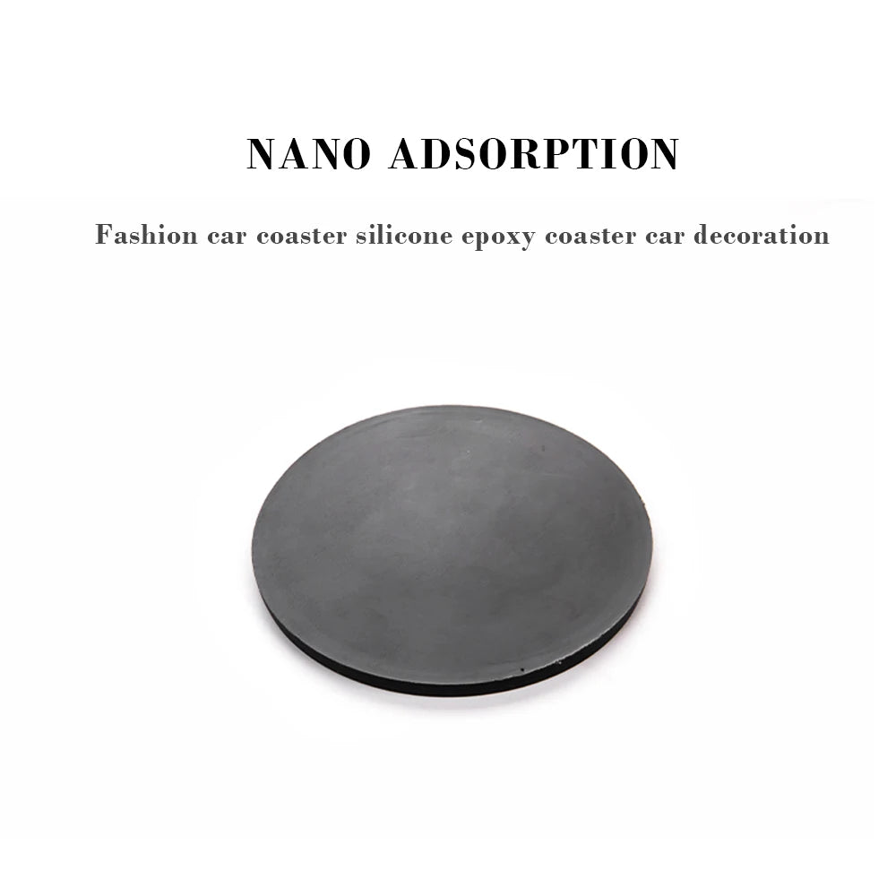 1/2Pcs Non-Slip Car Coaster Water Cup Slot Mat Drink Pad Bottle Holder For Honda Civic Type R FK8 Type S Car Styling Accessories