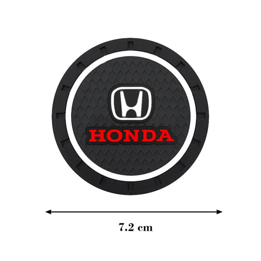 1/2Pcs Non-Slip Car Coaster Water Cup Slot Mat Drink Pad Bottle Holder For Honda Civic Type R FK8 Type S Car Styling Accessories