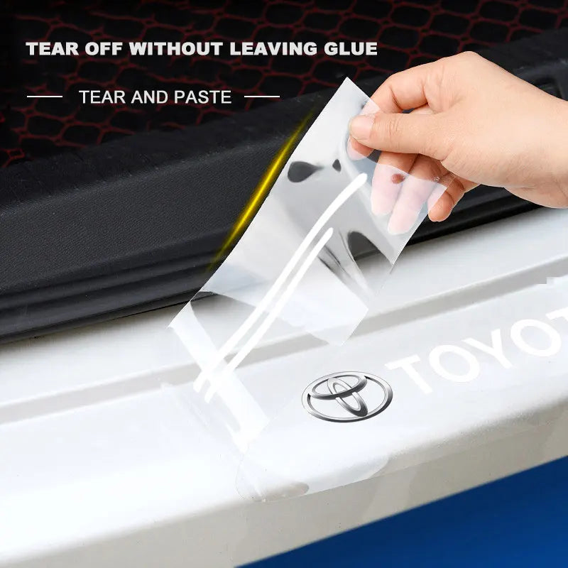 4x Car Rocker Panel Transparent Decorative Badge 3D Sticker for Toyota
